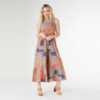 Serenity Patchwork Jumpsuit with Side Pockets