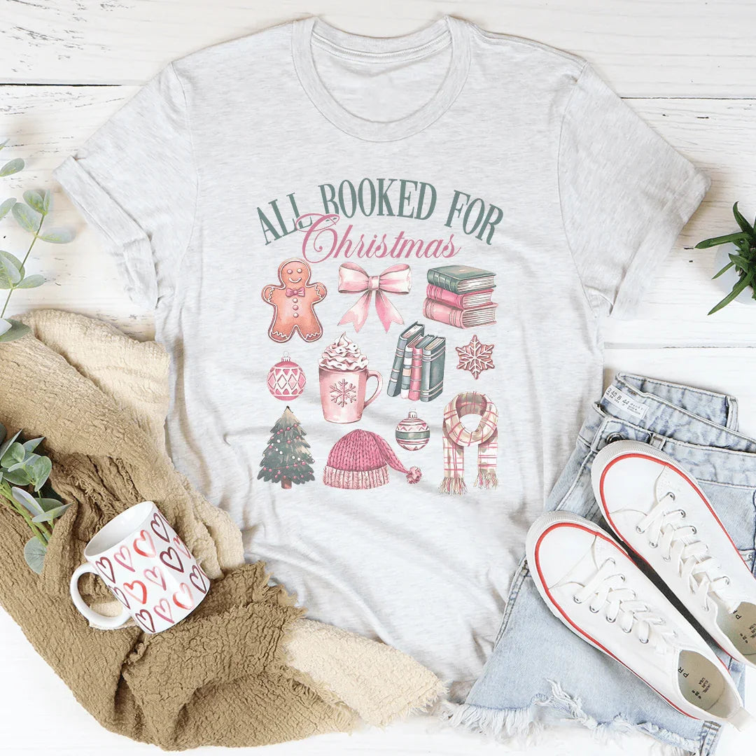 All Booked For Christmas Tee