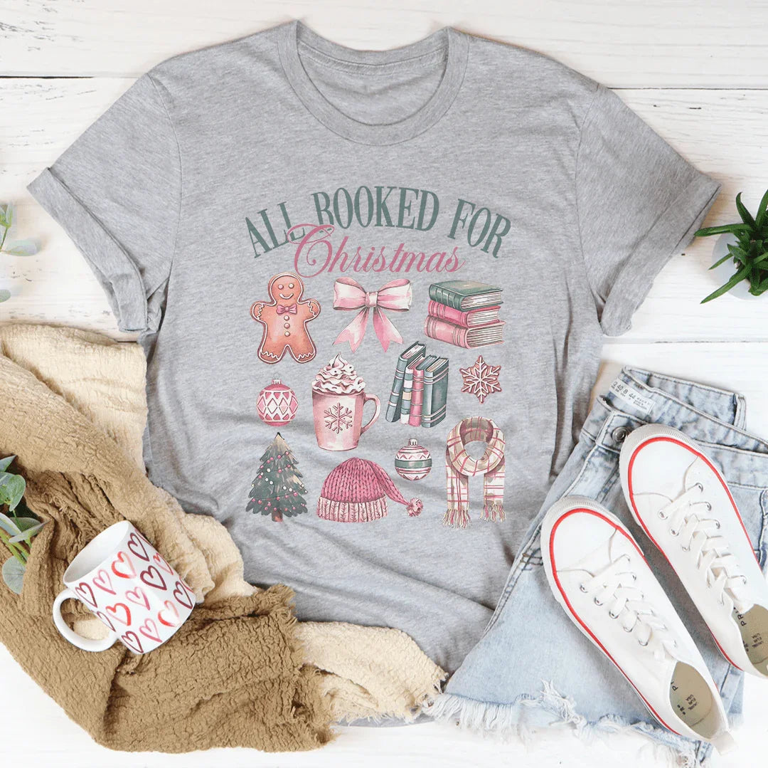 All Booked For Christmas Tee