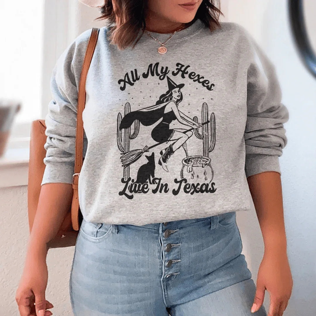 All My Hexas Live In Texas Sweatshirt