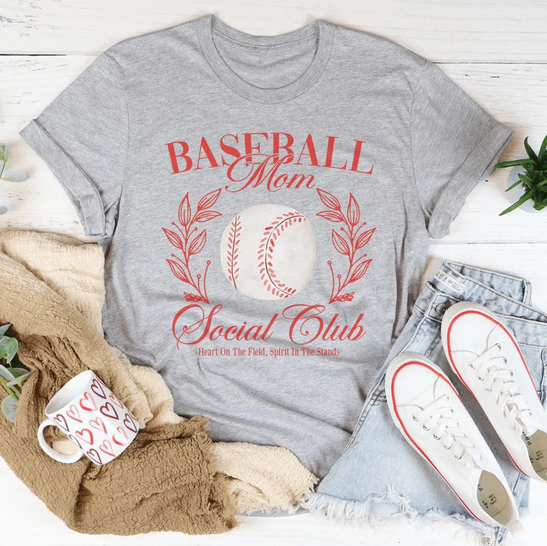 Baseball Mom Social Club Tee