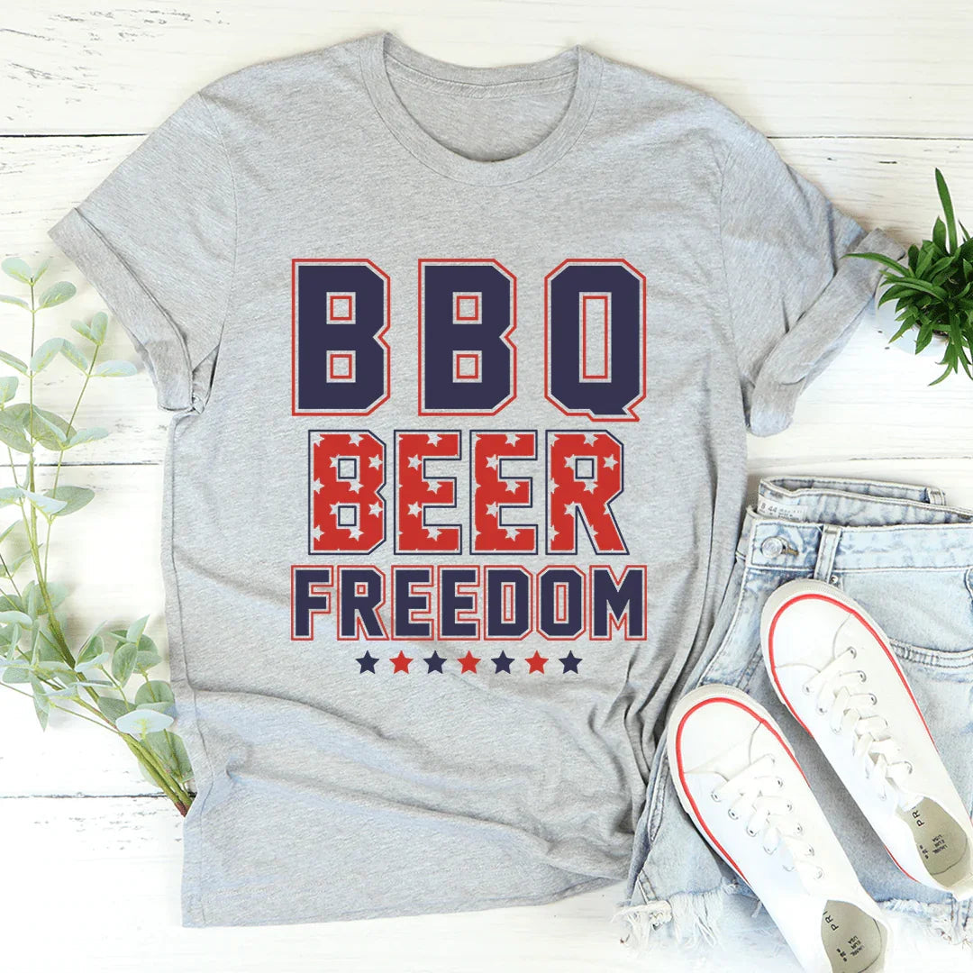 BBQ Beer Freedom Tee