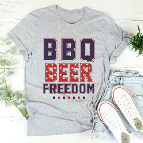 BBQ Beer Freedom Tee