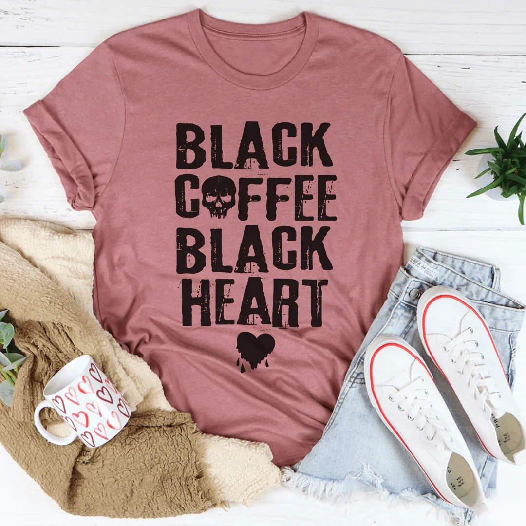 Black Coffee Black Heart Tee