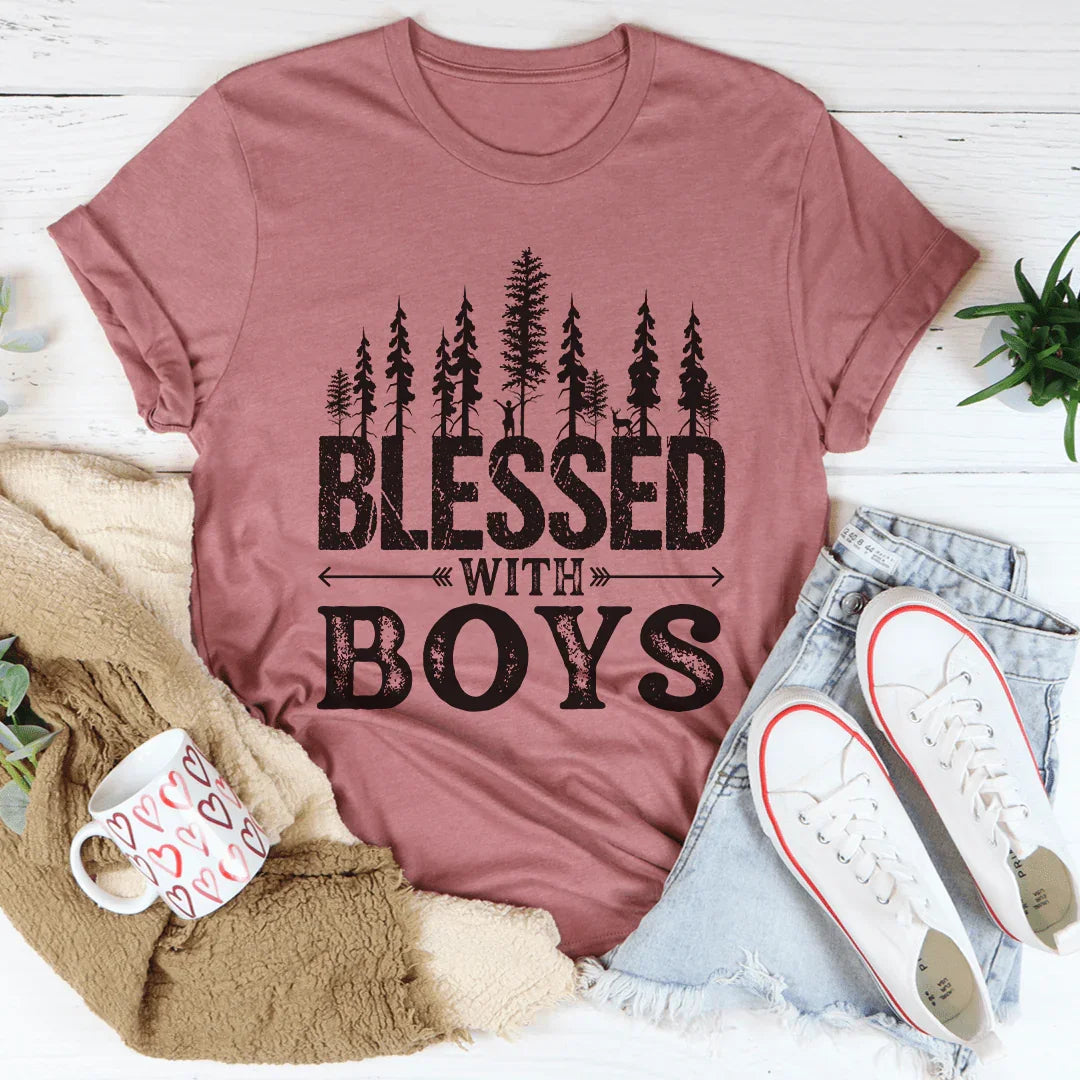 Blessed With Boys Tee