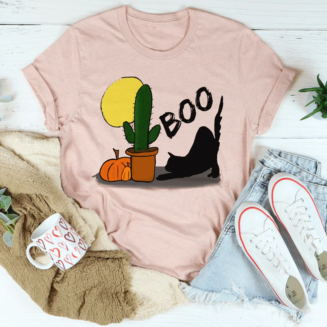 Boo Black Cat Tee