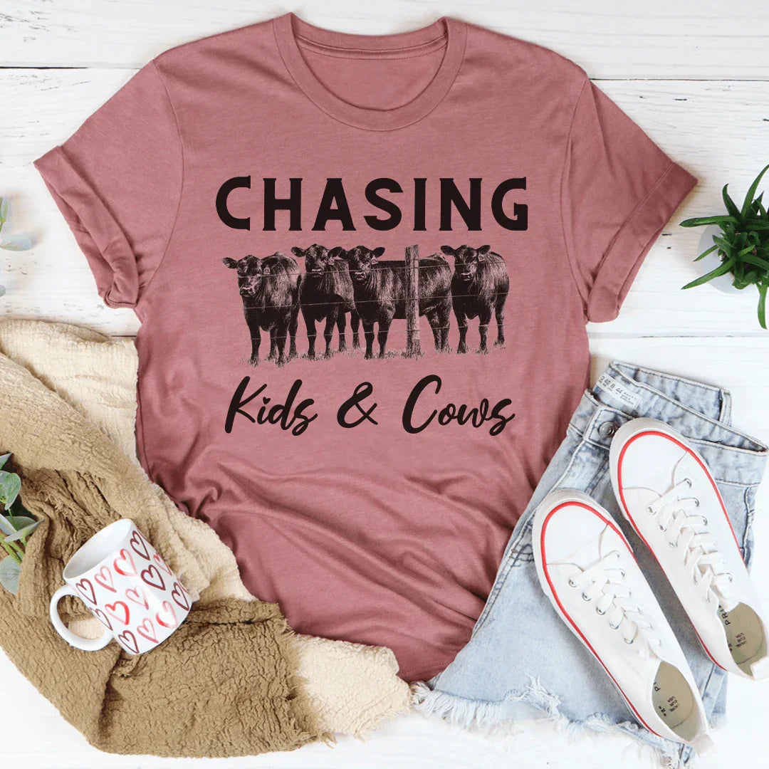 Chasing Kids & Cows Tee