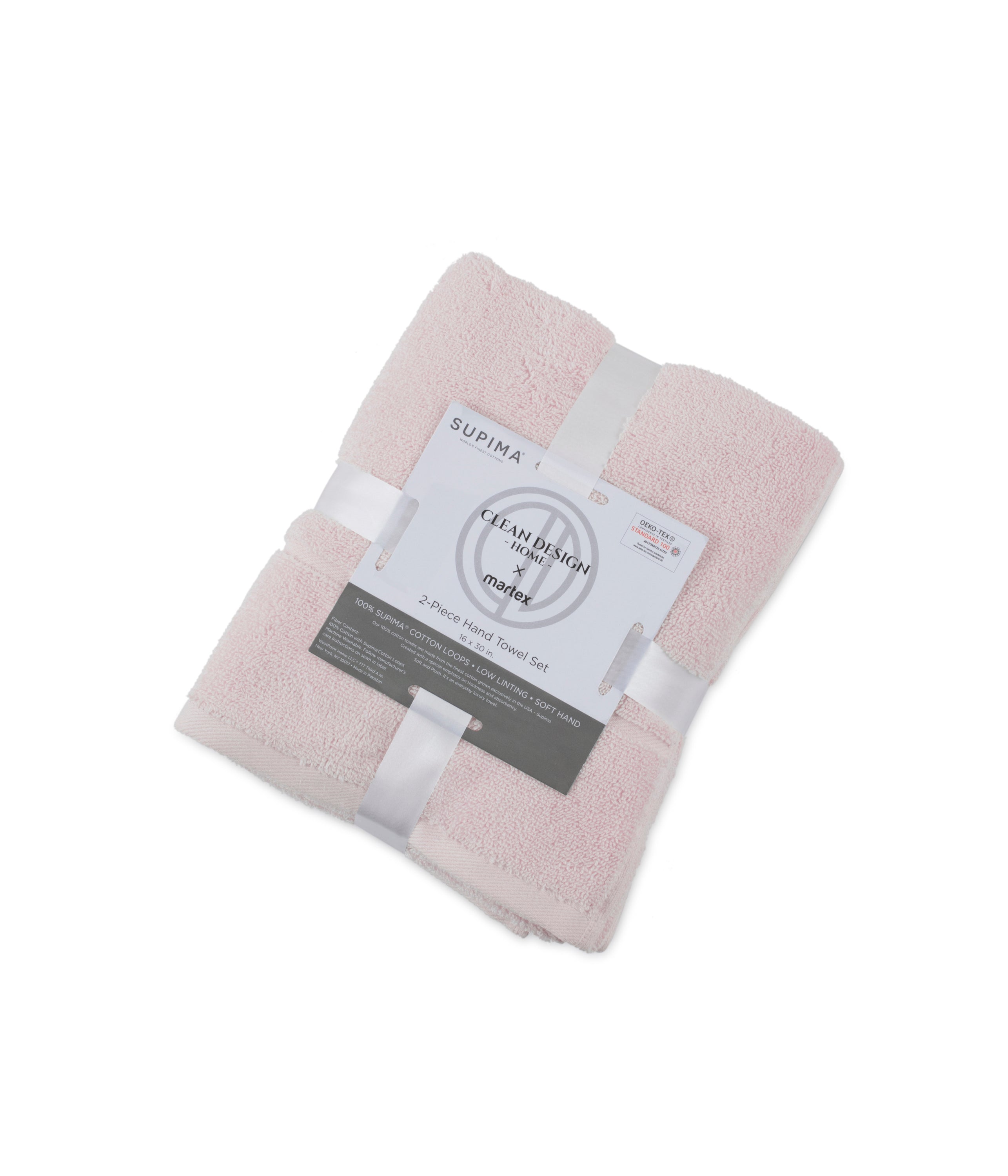 Clean Design Home® Supima™ Cotton Bath Towels-Solid Colors