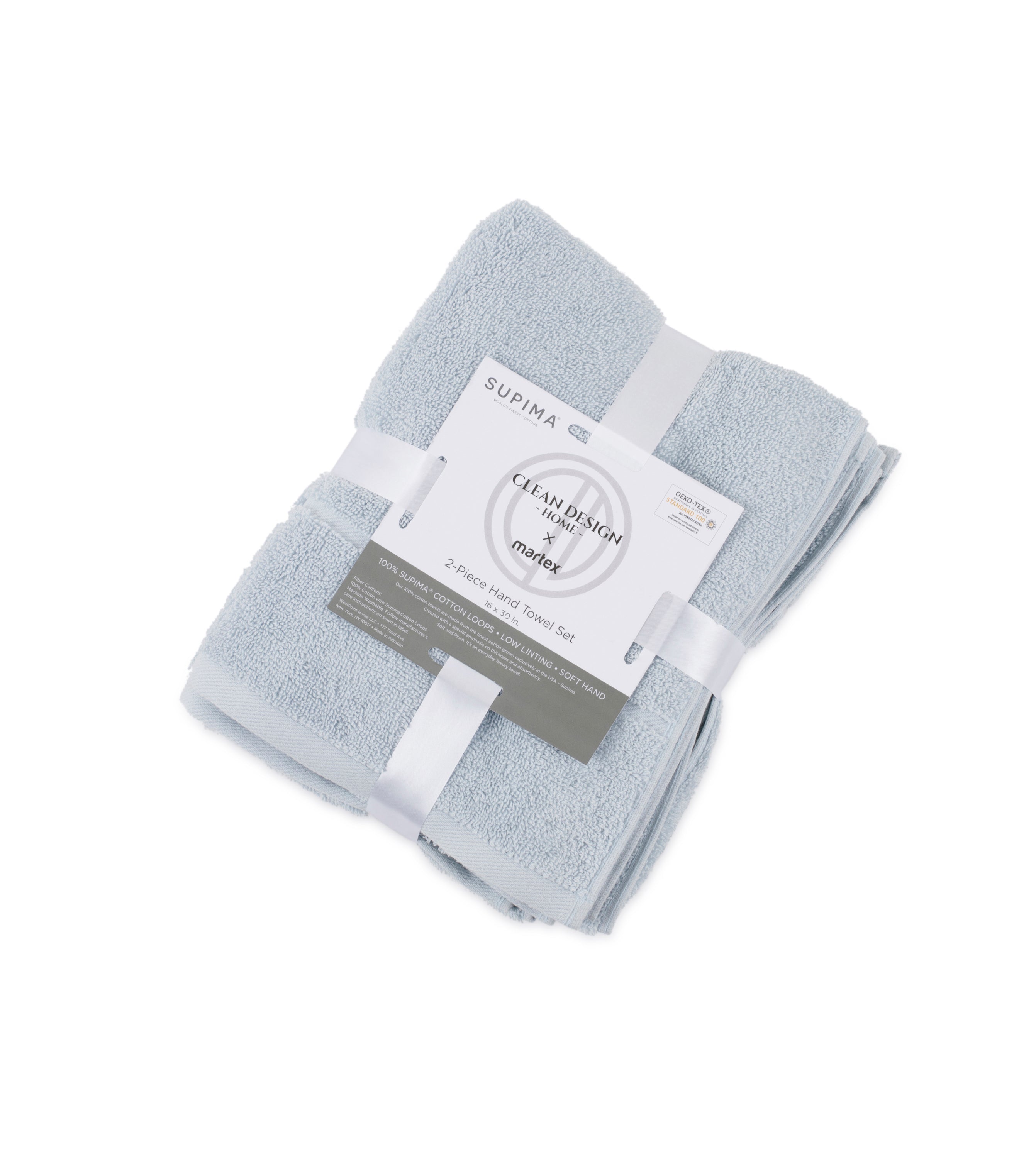 Clean Design Home® Supima™ Cotton Bath Towels-Solid Colors