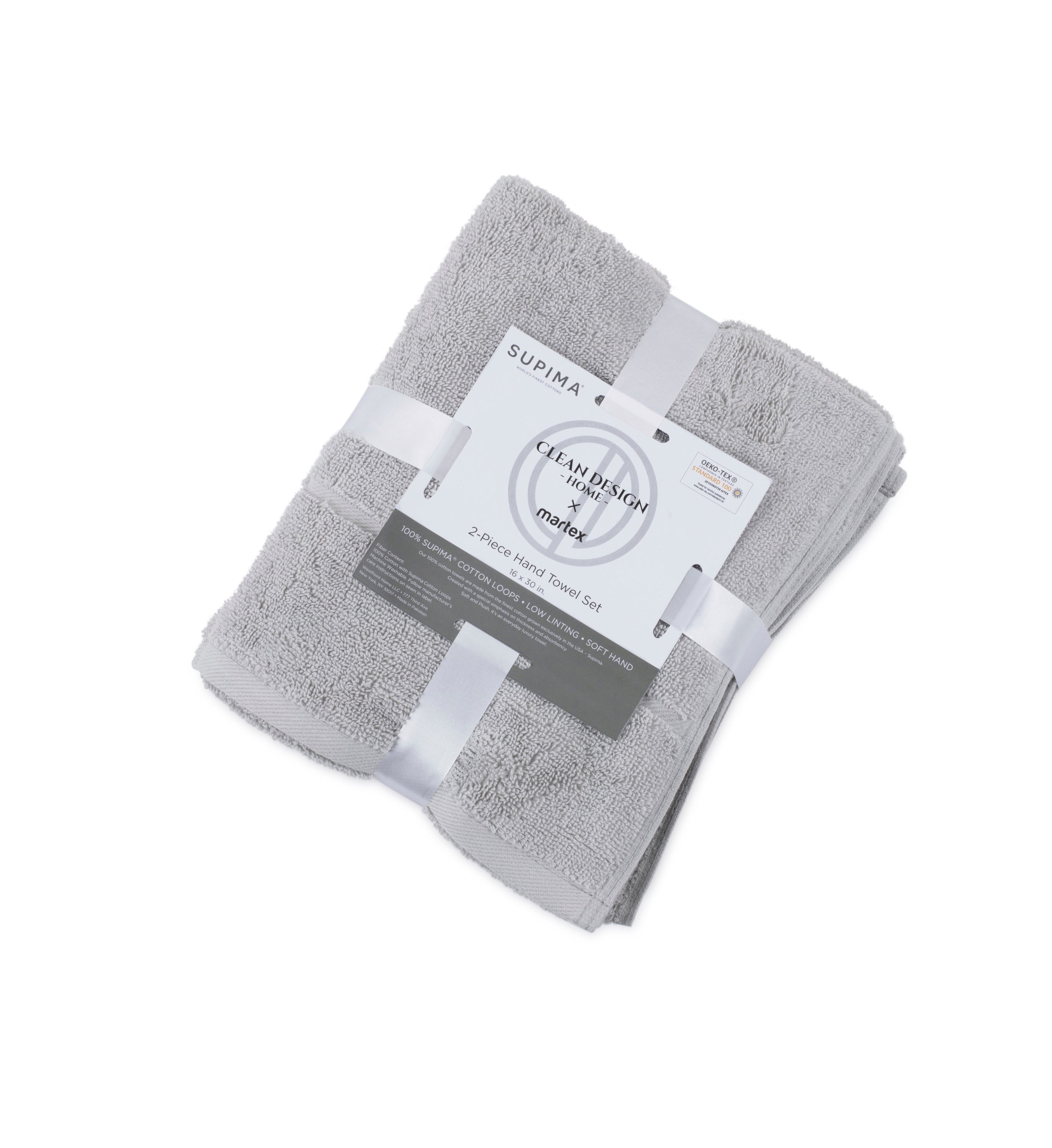 Clean Design Home® Supima™ Cotton Bath Towels-Solid Colors