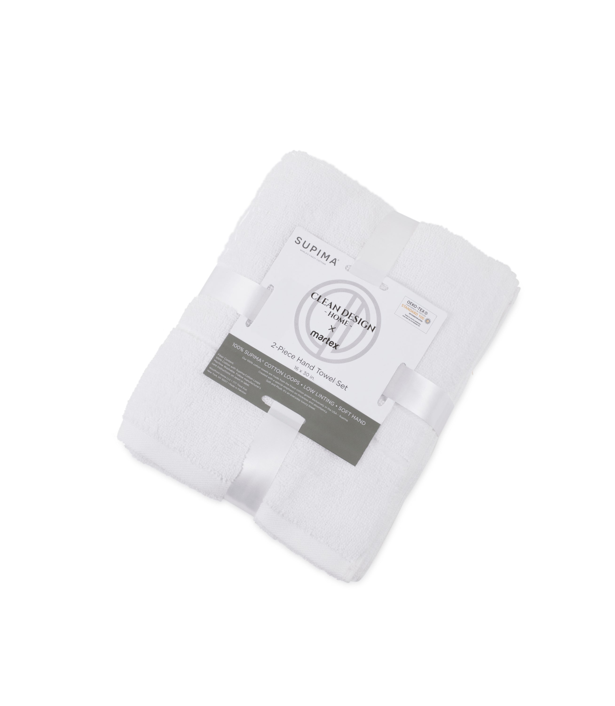 Clean Design Home® Supima™ Cotton Bath Towels-Solid Colors
