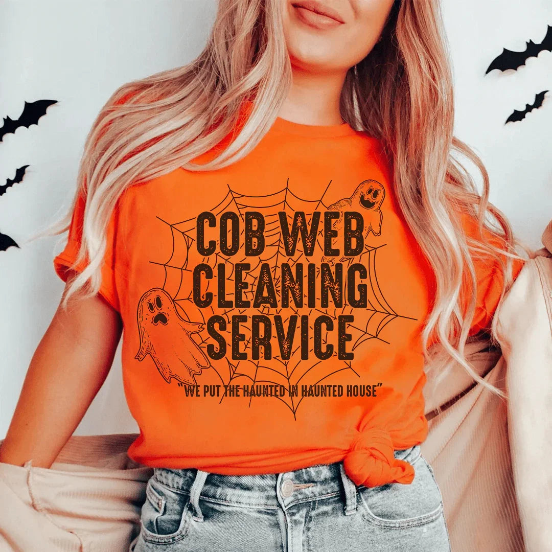 Cob Web Cleaning Service Tee