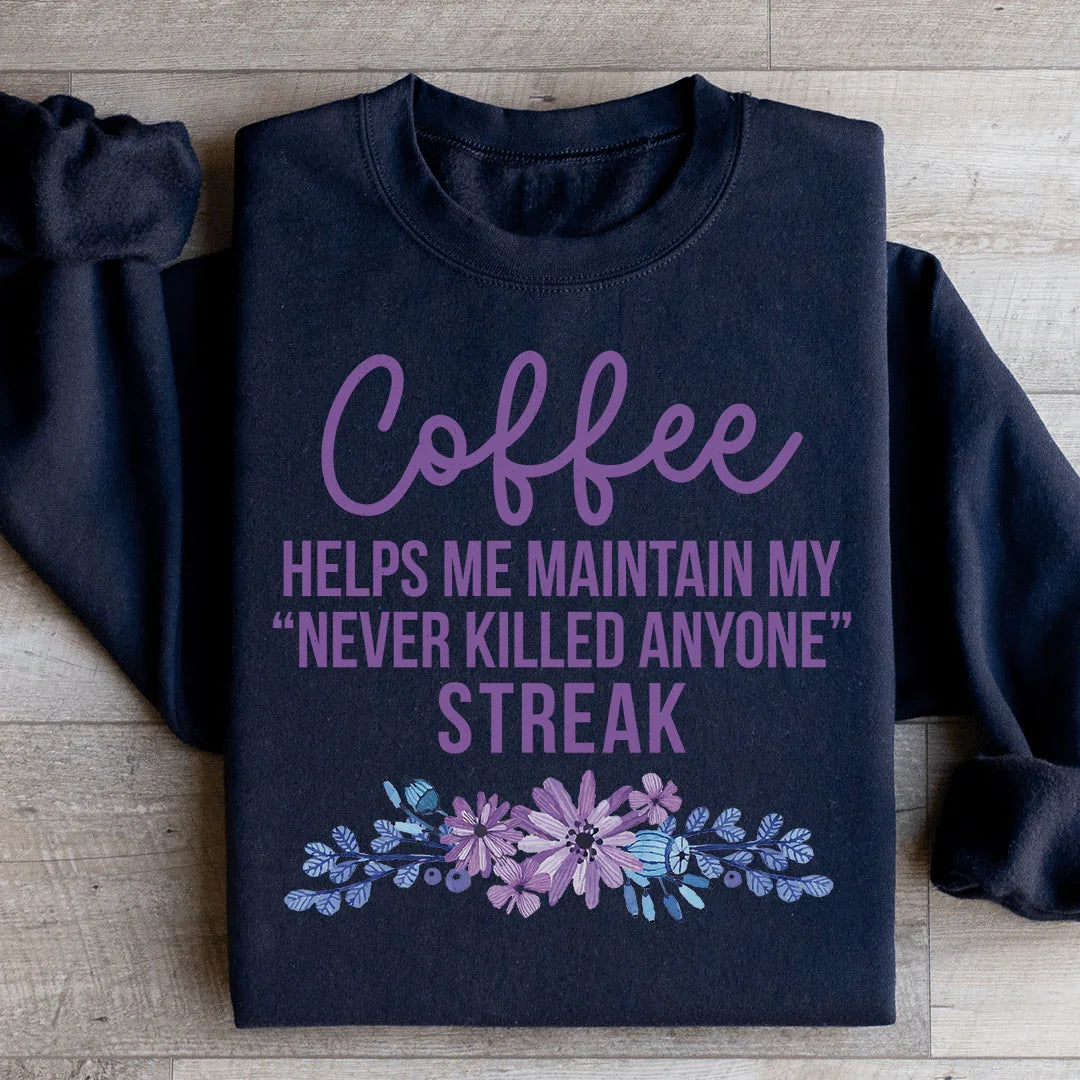 Coffee Helps Me Sweatshirt