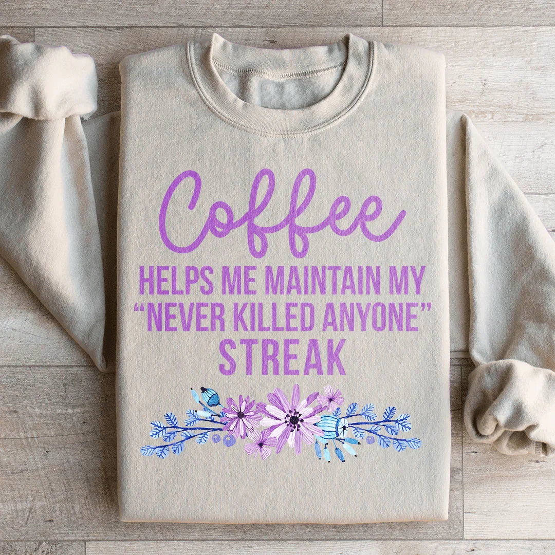 Coffee Helps Me Sweatshirt