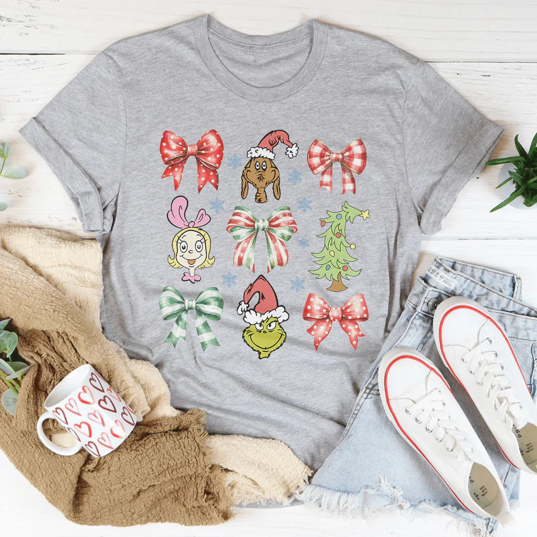 Coquette Bow Grinch Tee