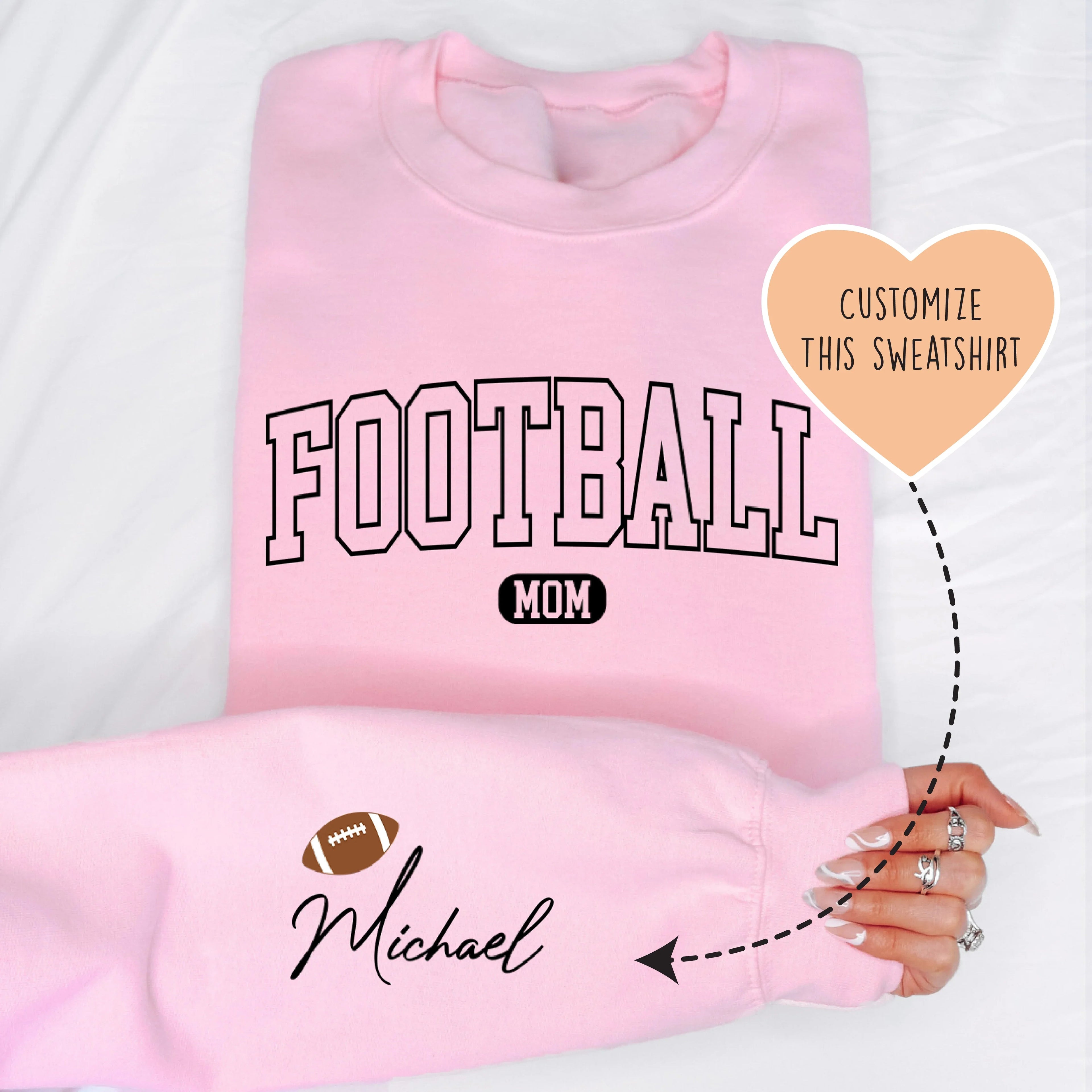 Custom Football Mom Sweatshirt