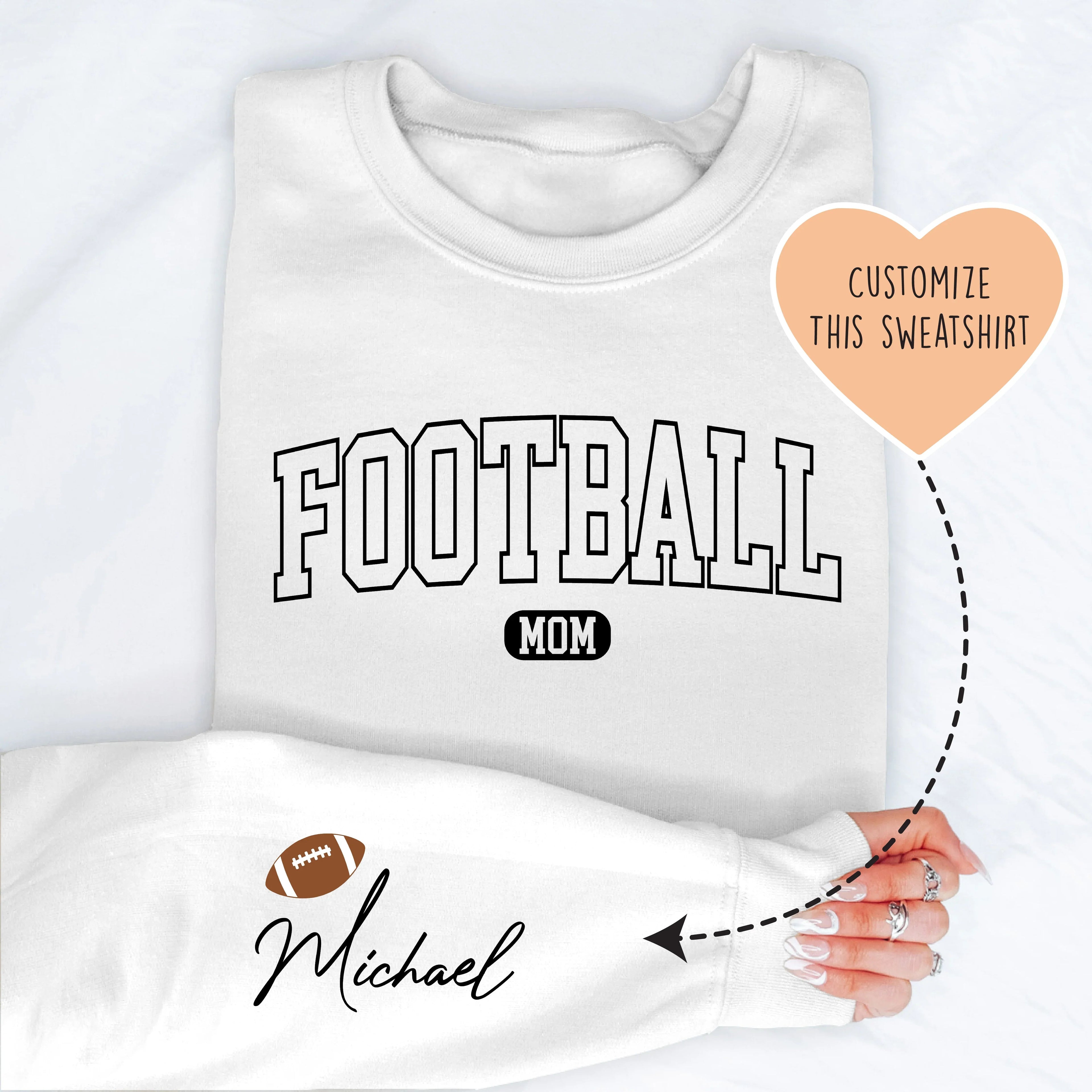 Custom Football Mom Sweatshirt