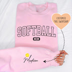 Custom Softball Mom Sweatshirt