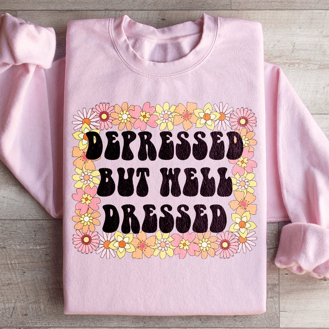 Depressed But Well Dressed Sweatshirt