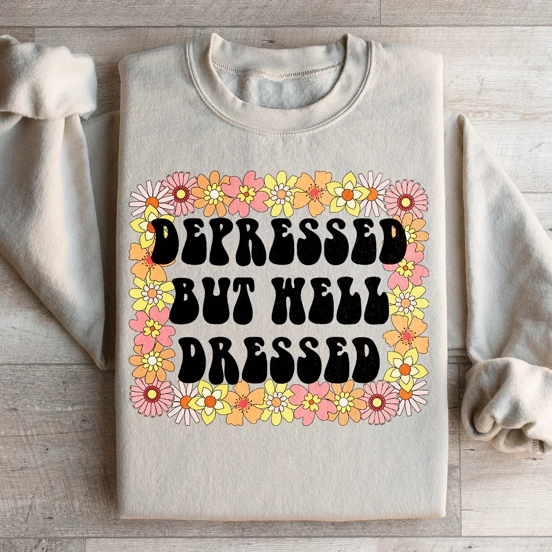 Depressed But Well Dressed Sweatshirt