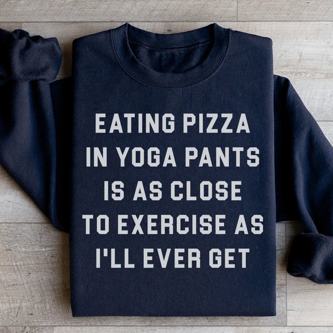 Eating Pizza Sweatshirt