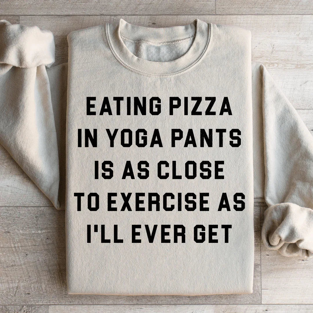 Eating Pizza Sweatshirt