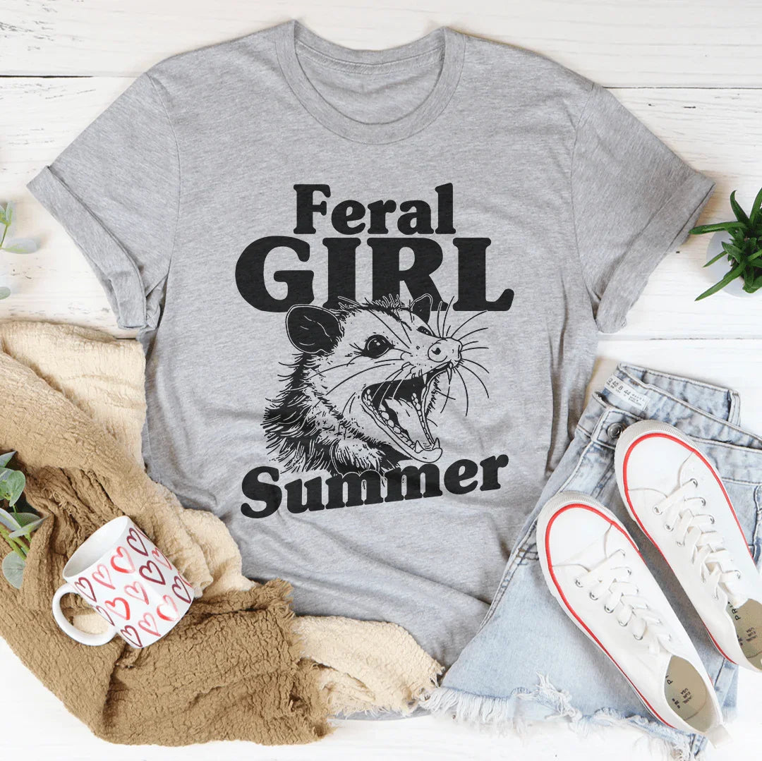 Feral Girl Summer Possum Tee
