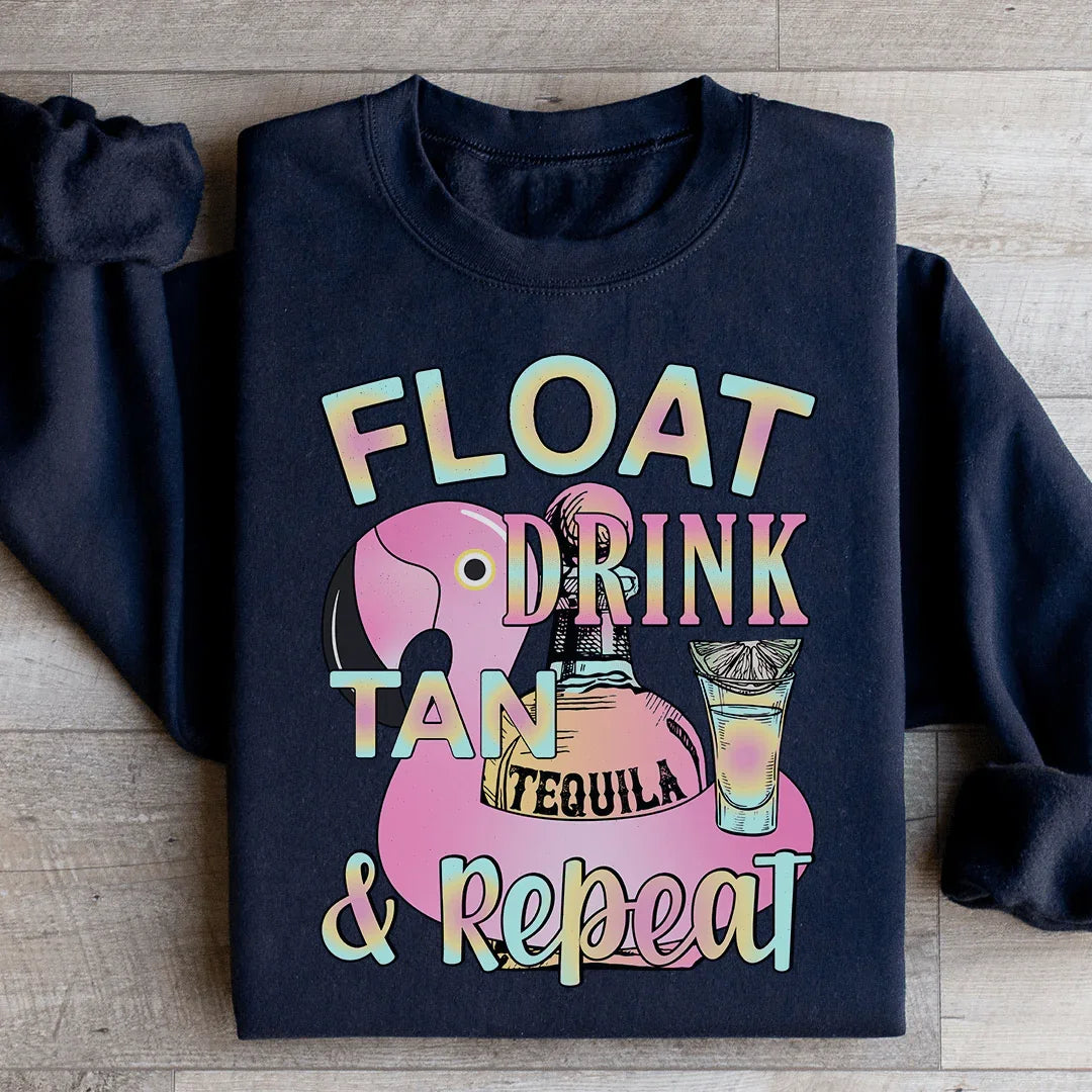 Float Drink Tan Repeat Sweatshirt