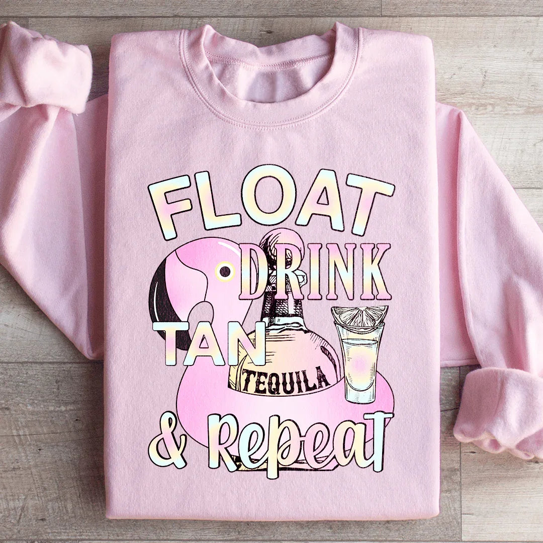 Float Drink Tan Repeat Sweatshirt