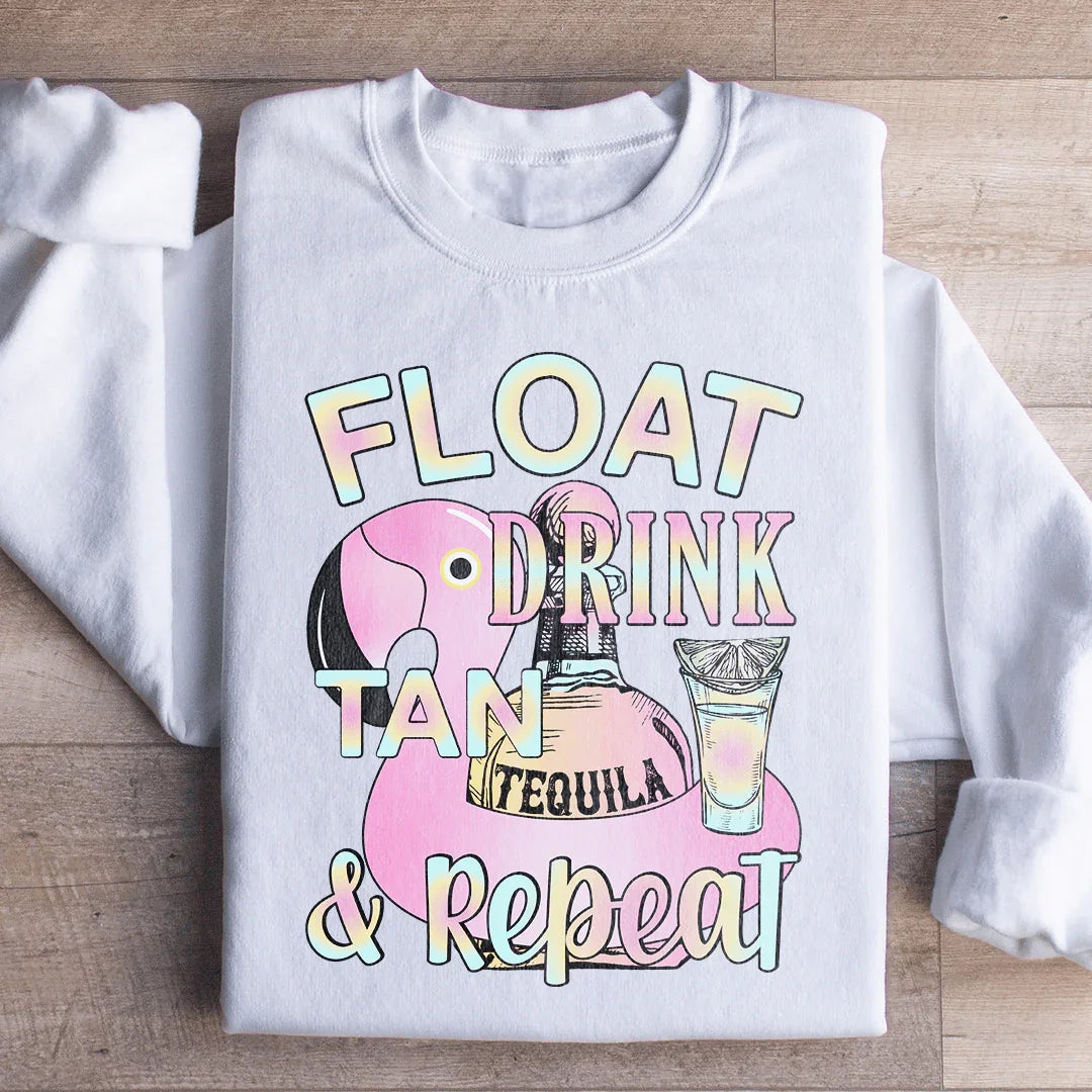 Float Drink Tan Repeat Sweatshirt