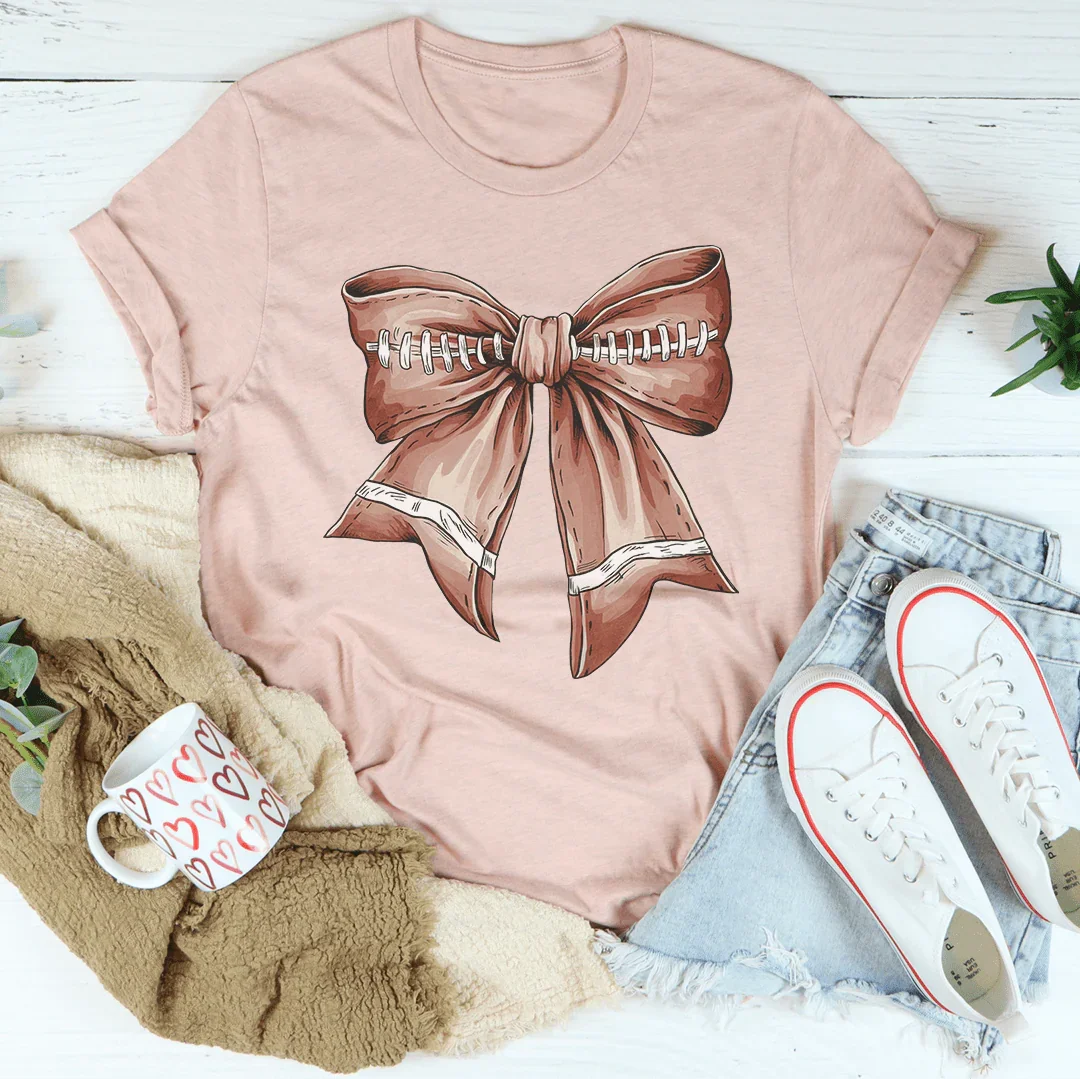 Football Vintage Bow Tee