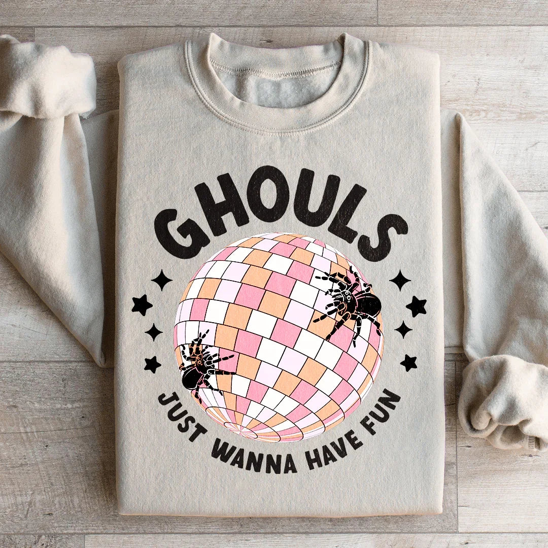 Ghouls Just Wanna Have Fun Retro Sweatshirt