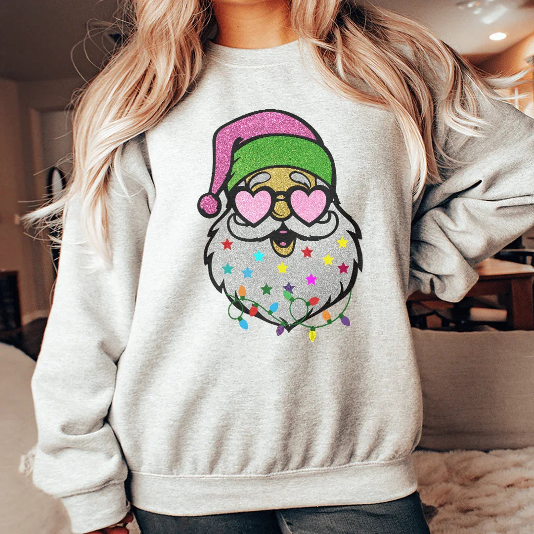 Glitter Santa Sweatshirt