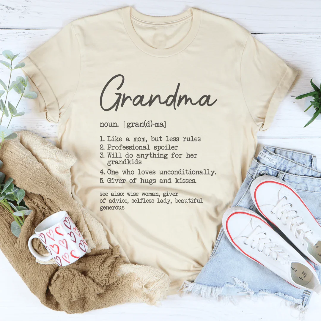 Grandma Like A Mom But Less Rules Tee