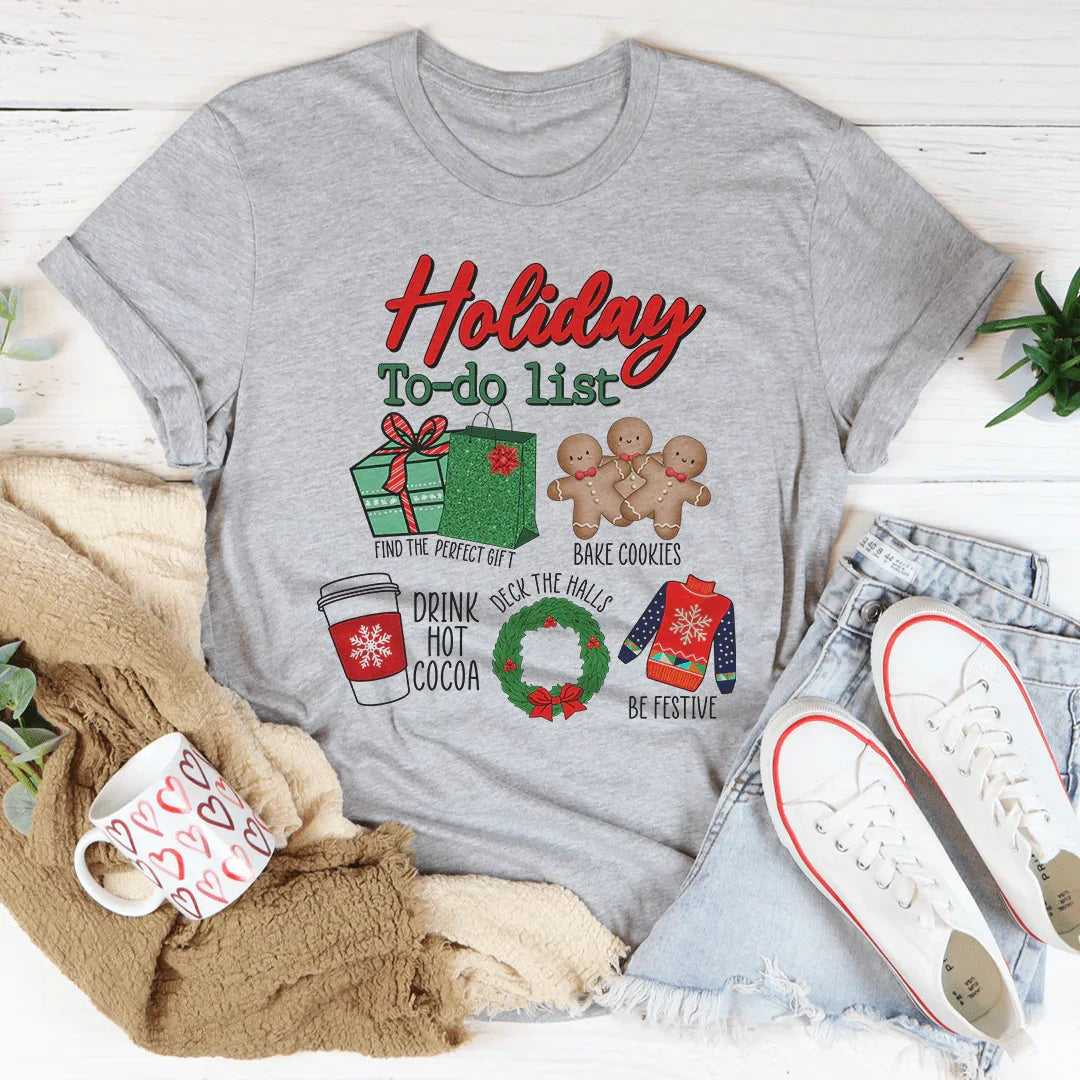 Holiday To Do List Tee