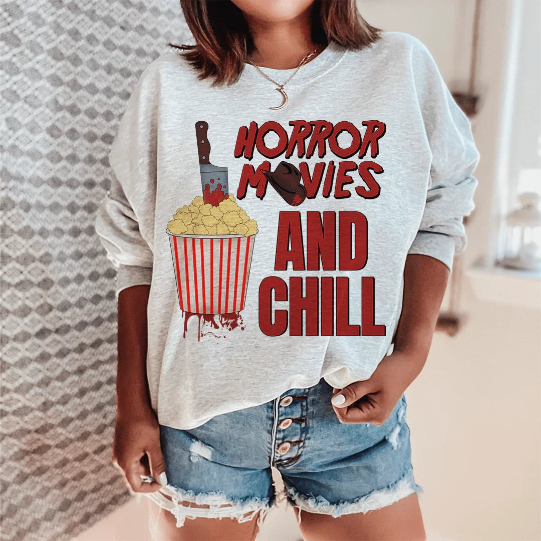 Horror Movies And Chill Sweatshirt