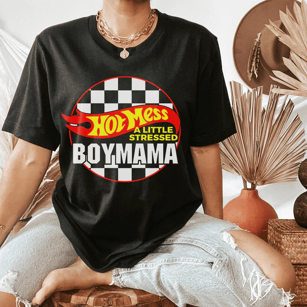 Hot Mess Boy Mama Tee