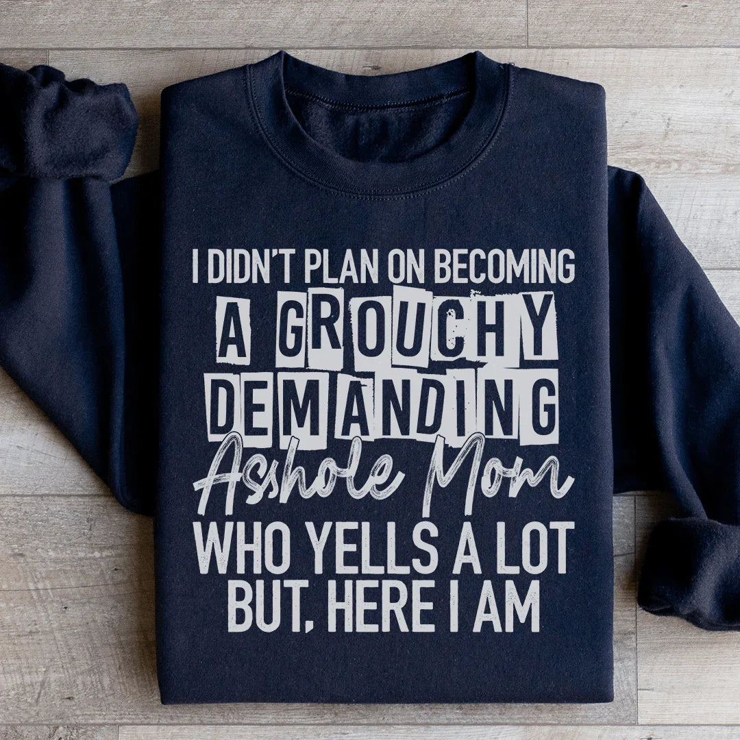 I Didn't Plan On Becoming A Grouchy Mom Sweatshirt
