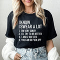 I Know I Swear A lot Tee