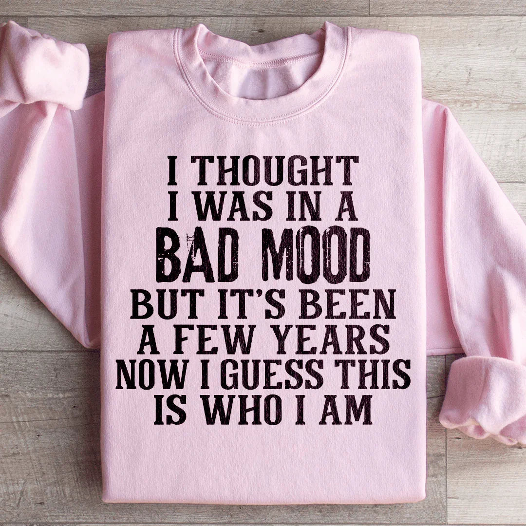 I Thought I Was In A Bad Mood Sweatshirt