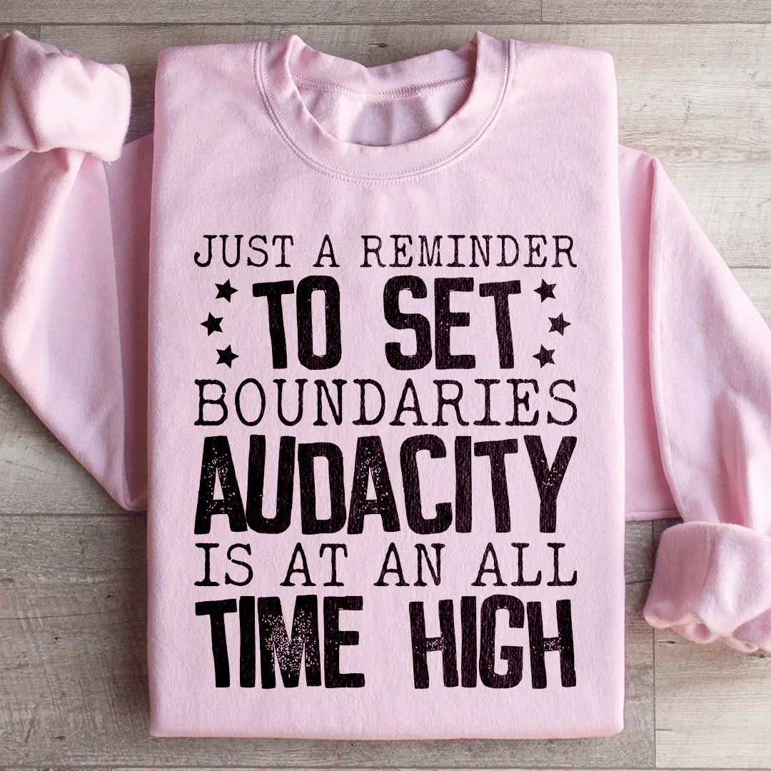 Just A Reminder To Set Boundaries Sweatshirt