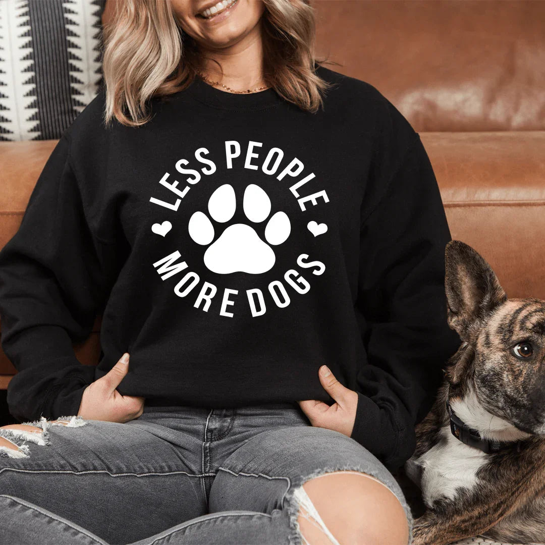 Less People More Dogs Sweatshirt