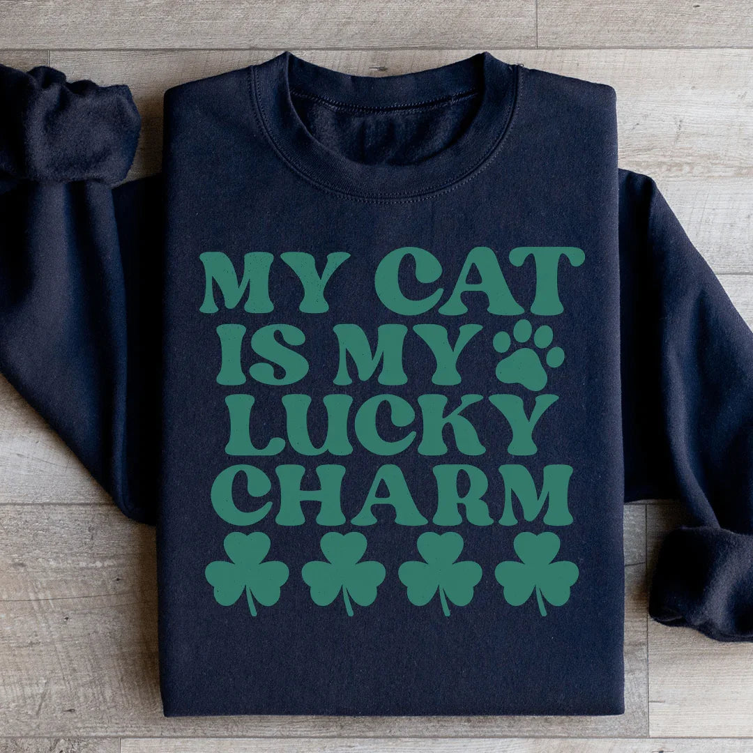 My Cat Is My Lucky Charm Sweatshirt