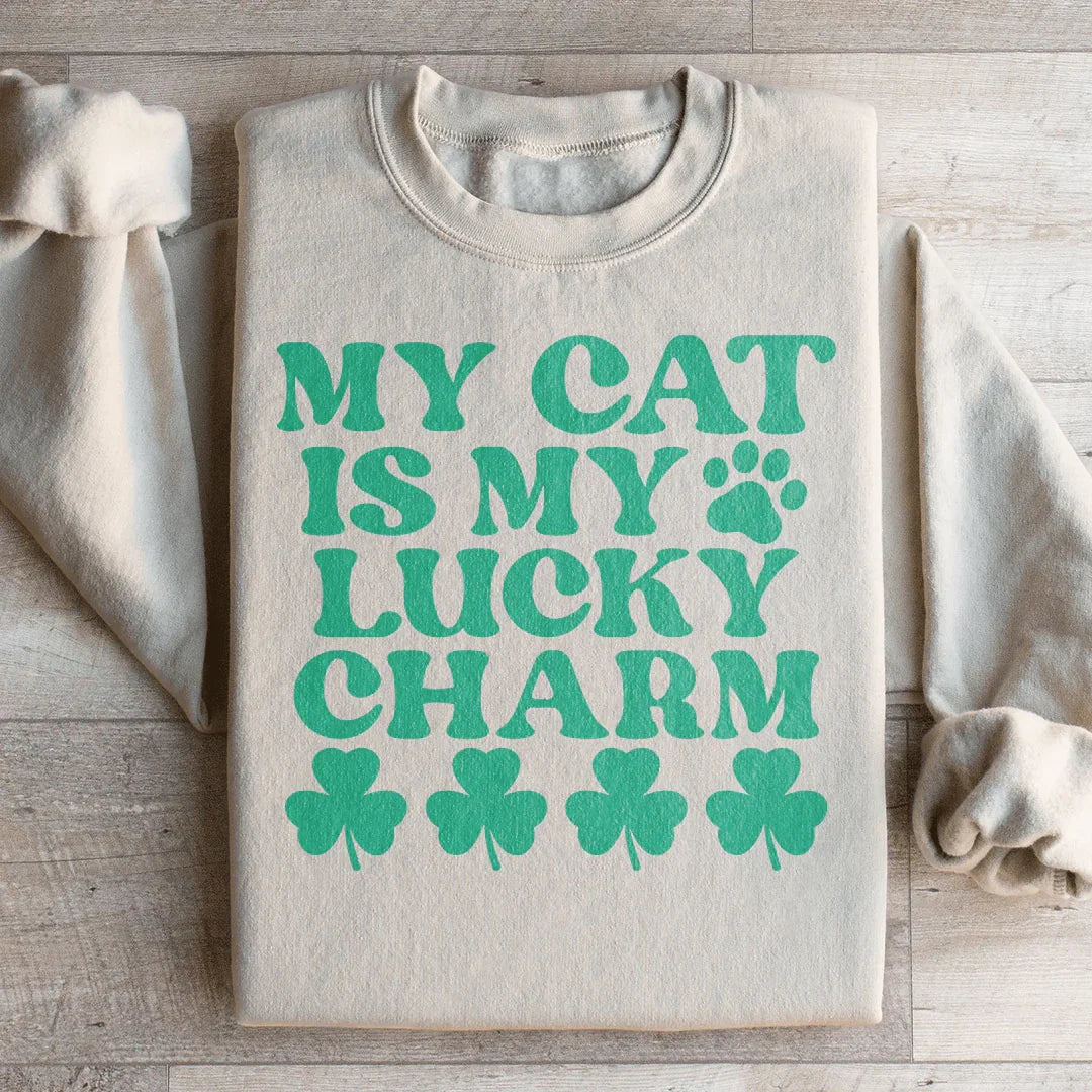 My Cat Is My Lucky Charm Sweatshirt