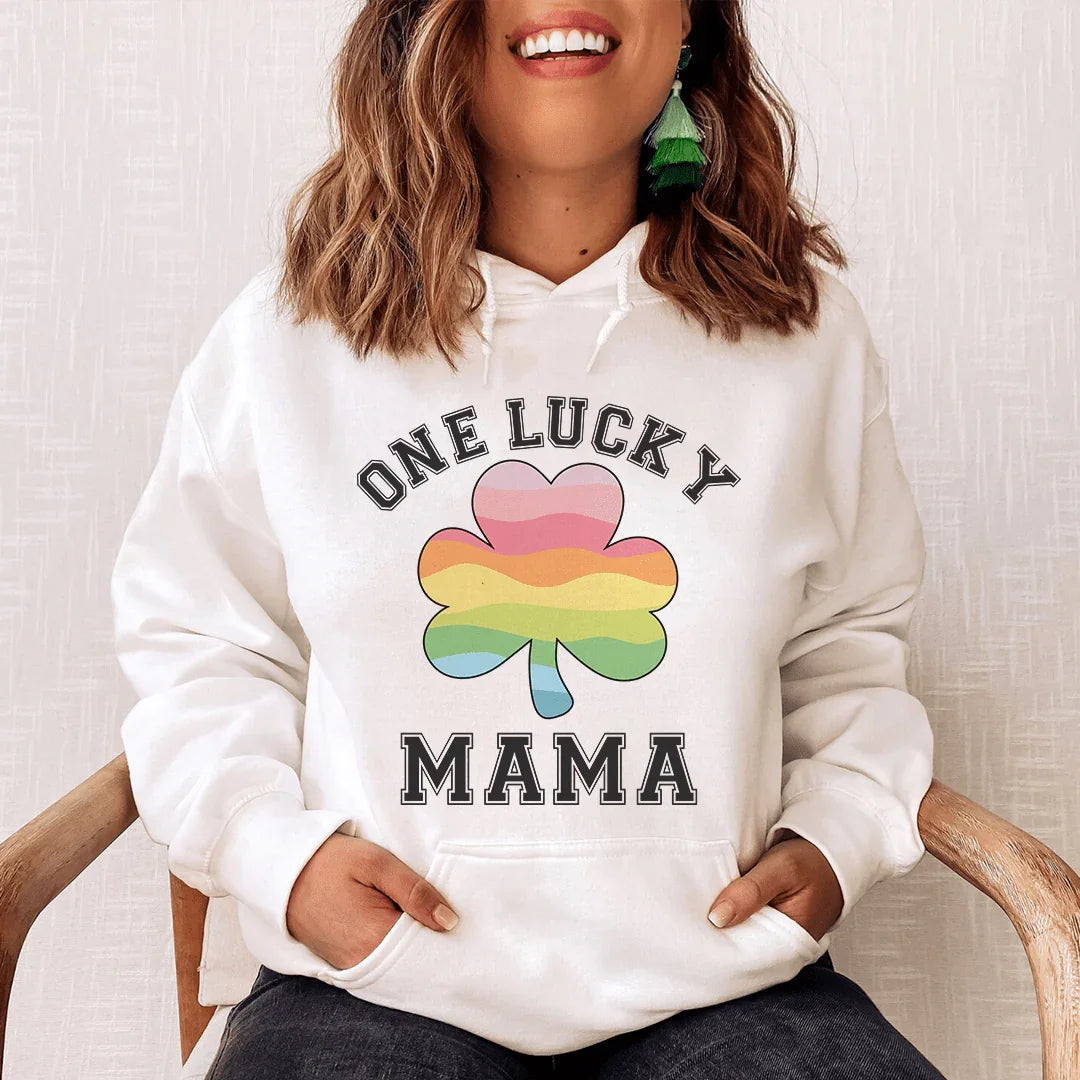 One Lucky Mama Hoodie Sweatshirt