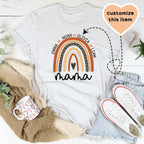 Personalized Mama Boho Rainbow Tee