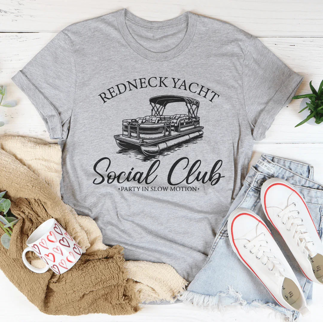 Redneck Yacht Social Club Part In Slow Motion Tee