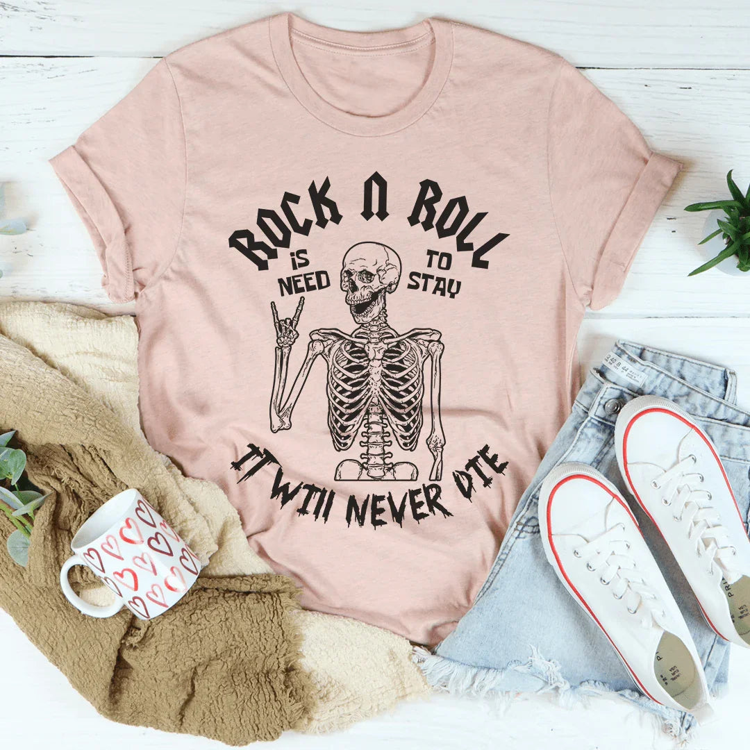 Rock N Roll Skeleton Tee