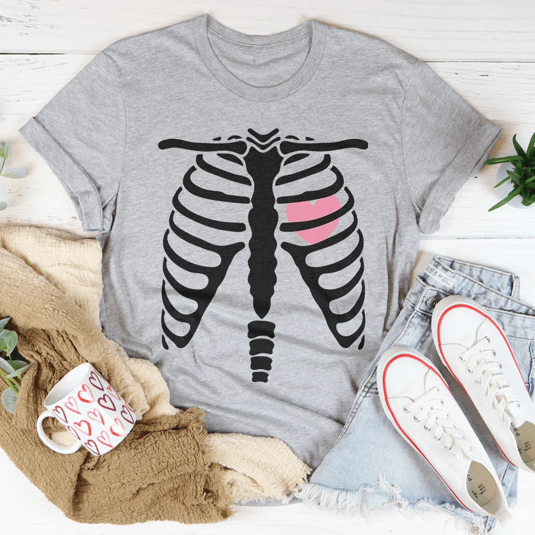 Skeleton With Heart Tee