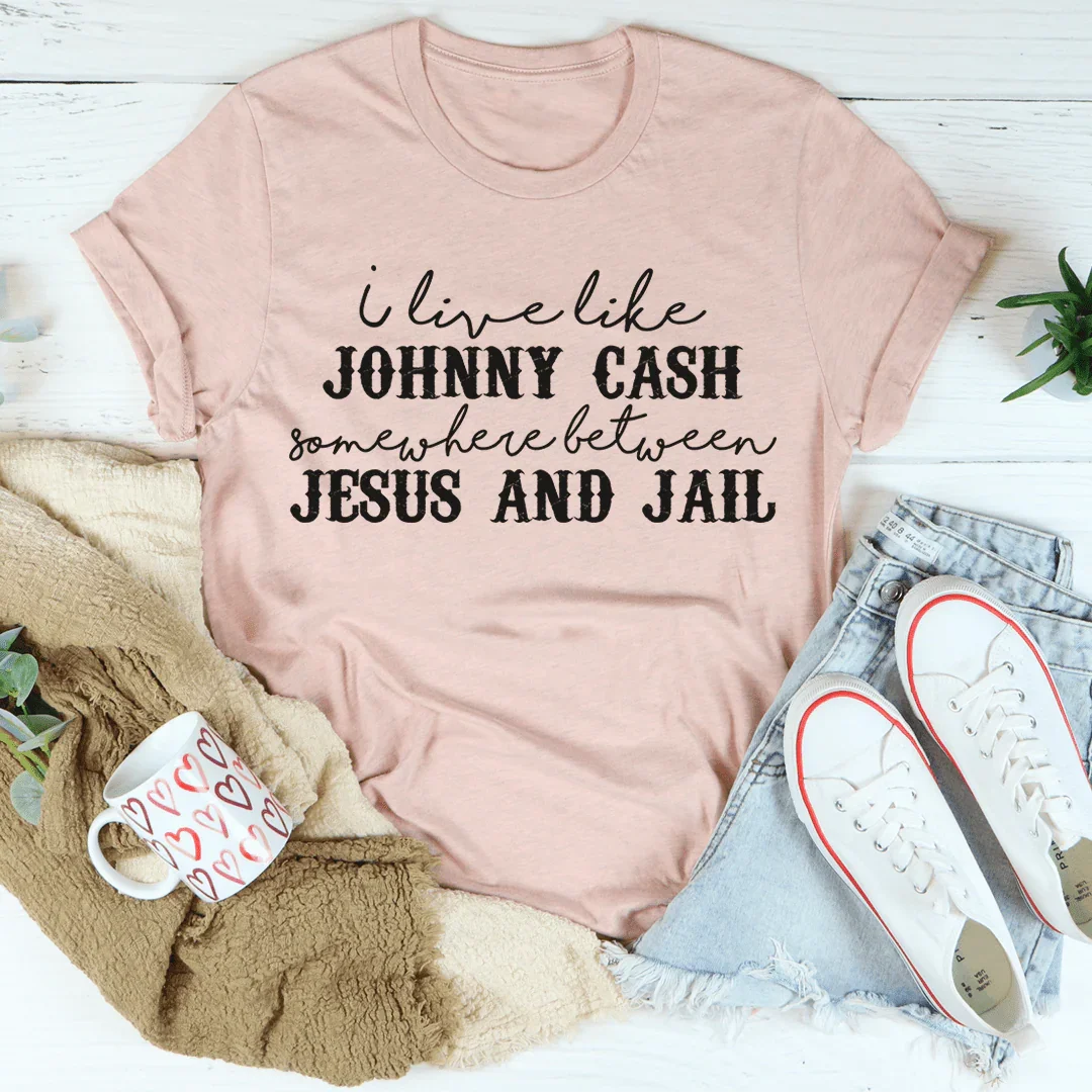 Somewhere Between Jesus & Jail Tee